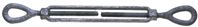 BARON 15-1/2X9 Turnbuckle, 2200 lb Working Load, 1/2 in Thread, Eye, Eye, 9 in L Take-Up, Galvanized Steel