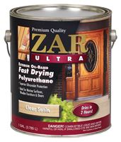 ZAR 34113 Exterior Polyurethane, Liquid, Amber, 1 gal, Can, Pack of 2