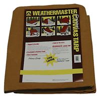 Dize Weathermaster CA1228D Tarpaulin, 28 ft L, 12 ft W, Canvas, Tan