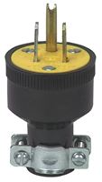 Eaton Wiring Devices 1709-BOX Electrical Plug, 2 -Pole, 15 A, 125 V, NEMA: NEMA 5-15, Black