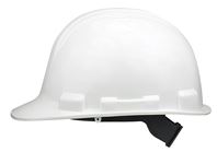 Safety Works SWX00344 Hard Hat, 4-Point Textile Suspension, HDPE Shell, White, Class: E