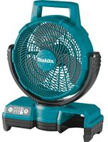 Makita DCF203Z Fan, Tool Only, 18 V, 290 cfm Air, 3-Speed, Includes: TE00000170 AC Adapter