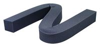 M-D 02006 Weatherstrip, 1-1/4 in W, 1-1/4 in Thick, 42 in L, Foam, Gray