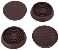 ProSource FE-S709-PS Caster Furniture Glide, Rubber, Brown, Brown, 2-5/32 x 2-5/32 x 15/32 in Dimensions