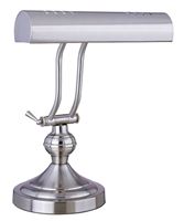 Boston Harbor TL-TB-800A3L Piano Desk Lamp, 120 V, 40 W, 1-Lamp, T10 Lamp, Satin Nickel Finish