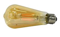 Sylvania 75353 Ultra LED Bulb, Decorative, ST19 Lamp, 60 W Equivalent, E26 Lamp Base, Dimmable, Clear, 2200 K Color Temp