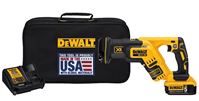 DeWALT DCS367P1 Reciprocating Saw Kit, Battery Included, 20 V, 5 Ah, 1-1/8 in L Stroke, 0 to 2900 spm