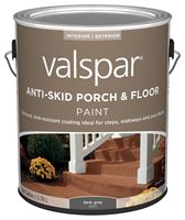 Valspar 024.0082031.007 Porch and Floor Paint, Dark Gray, 1 gal, 100 sq-ft/gal Coverage Area, Pack of 4