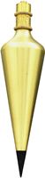 General 800-16 Plumb Bob, Solid Brass, Lacquered