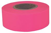 CH Hanson Sub-Zero Series 17006 Flagging Tape, 150 ft L, 1-3/16 in W, Fluorescent Pink, PVC