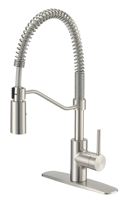 Boston Harbor FP4A0096NP Spring Pull-Down Kitchen Faucet, 1.8 gpm, 1 -Faucet Handle, 1 or 3 Hole -Faucet Hole