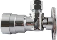 Apollo APXPV1238A Stop Valve, 1/2 x 3/8 in Connection, Push-Fit x Compression, Brass Body