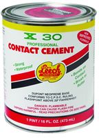 Leech Adhesives X-30 X30-77 Contact Cement, Clear, 1 pt Can