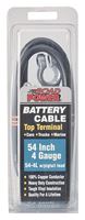 CCI Maximum Energy 54-4L Battery Cable with Lead Wire, 4 AWG Wire, Black Sheath