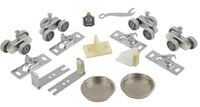 RENIN BP831BB-09600-AL Hardware and Track Set, 96 in L Track, Aluminum, For: Bypass Door