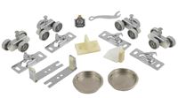 RENIN BP831BB-06000-AL Hardware and Track Set, 60 in L Track, Aluminum, For: Bypass Door