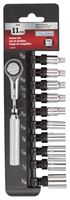 Vulcan 11PC-2 Socket Set, Chrome Vanadium Steel, Chrome