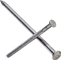 Simpson Strong-Tie S10PTD5 Deck Nail, 10D, 3 in L, 304 Stainless Steel, Bright, Full Round Head, Annular Ring Shank