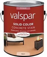 Valspar 024.1082322.007 Solid Concrete Stain, Low Gloss, Liquid, 1 gal, Pack of 4