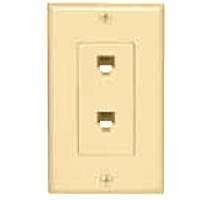 Decora 831-C2447-I Phone Jack, Ivory