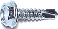 Midwest Fastener 10279 Screw, #10 Thread, 3/4 in L, Hex, Socket Drive, Self-Drilling Point, Steel, Zinc