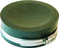 Fernco QC-104 Pipe Cap, 4 in Connection, PVC