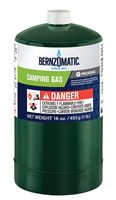 BernzOmatic 327774 Camping Gas Cylinder, 16.4 oz, Pack of 12