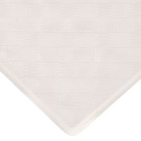 Kenney KN61280 Bath Mat, 27-1/2 in L, 15-1/2 in W, Rubber, Off-White