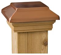 Maine Ornamental 72302 Post Cap, 4 in L, 4 in W, Wood