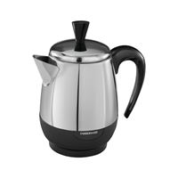 Farberware FCP240 Electric Percolator, 2 to 4 Cups, 1 W, Stainless Steel, Knob Control