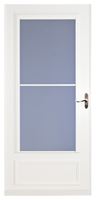 Larson Screen Away 830-82-032 Storm Door, 36 in W, 81 in H, Retractable Screen, Wood/Aluminum, White