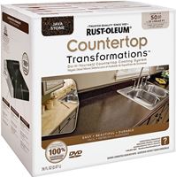 Rust-Oleum 258283 Countertop Transformations Kit, Liquid, Mild, Java Stone