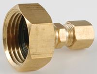 Anderson Metals 757422-1204 Hose to Tube Adapter, 3/4 x 1/4 in, Female Hose x Compression, Brass, Pack of 5