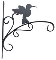 Landscapers Select GB-3019 Hanging Plant Bracket, 11 in L, 11.8 in H, Steel, Matte Black