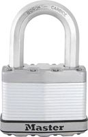 Master Lock Magnum Series M15XKADLF Padlock, Keyed Different Key, 14/32 in Dia Shackle, 1-1/2 in H Shackle, Zinc