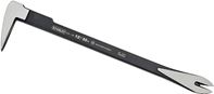 Stanley 55-115 Claw Bar, 12 in L, Beveled Tip, HCS, 13/32 in Dia