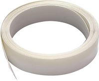 M-D 03525 V-Flex Weatherstrip, 7/8 in W, 17 ft L, Polypropylene, White, Self Adhesive Mounting