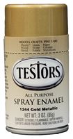 Testors 1244T Craft Paint, Metallic, Gold, 3 oz, Bottle