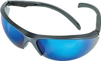 MSA 10083086 Essential Adjust Safety Glasses, Anti-Fog Lens, Metal Frame, Blue Gray Frame