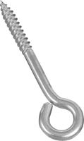 National Hardware N220-772 Lag Screw Eye, 1/4 in Thread, 1-1/2 in L Thread, 1/2 in ID Dia Eye, 2.76 in L Shank, Pack of 10