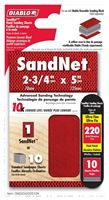 Diablo SandNet DND234220S10N Sanding Sheet, 2-3/4 in L, 220 Grit, Aluminum Oxide Abrasive