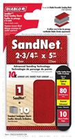 Diablo SandNet DND234080S10N Sanding Sheet, 2-3/4 in L, 80 Grit, Aluminum Oxide Abrasive