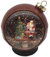 Hometown Holidays 21703 Christmas Ornament, 6 in H, Christmas Scene, Acrylic, Red, Pack of 6