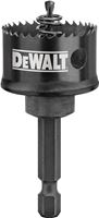 DeWALT D180020IR Hole Saw, 1-1/4 in Dia, 1/2 in D Cutting, 1/4 in Arbor, 10 TPI, 5/32 in Dia x 3 in L Pilot Drill