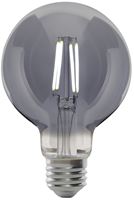 Feit Electric G25/SMK/VG/LED Filament LED Bulb, Globe, G25 Lamp, 25 W Equivalent, E26 Lamp Base, Dimmable, Smoke, Pack of 4