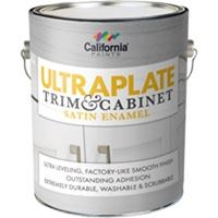 California Paints 52911-1-E Cabinet/Door and Trim Paint, Water Base, Satin Sheen, White, 1 gal, Can, Pack of 4