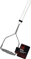 Chef Craft 12923 Potato Masher, Stainless Steel Head, Black Handle