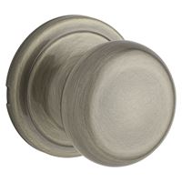 Kwikset Signature Series 720H 56ALBX Passage Knob, Zinc, Antique Brass, 2-3/8 to 2-3/4 in Backset, 2-1/4 in Strike