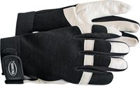 Boss 4047X Protective Gloves, XL, Wing Thumb, Elastic Cuff, Goatskin Leather, White