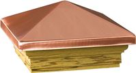 Maine Ornamental 72223 Post Cap, 4 in L, 4 in W, Cedar